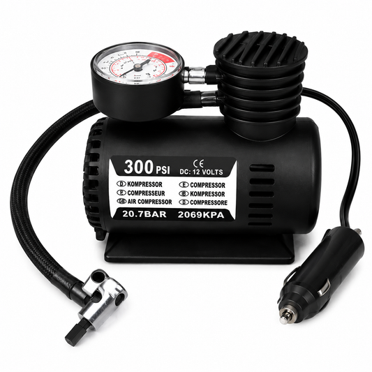 300PSI 12V DC Portable Air Compressor