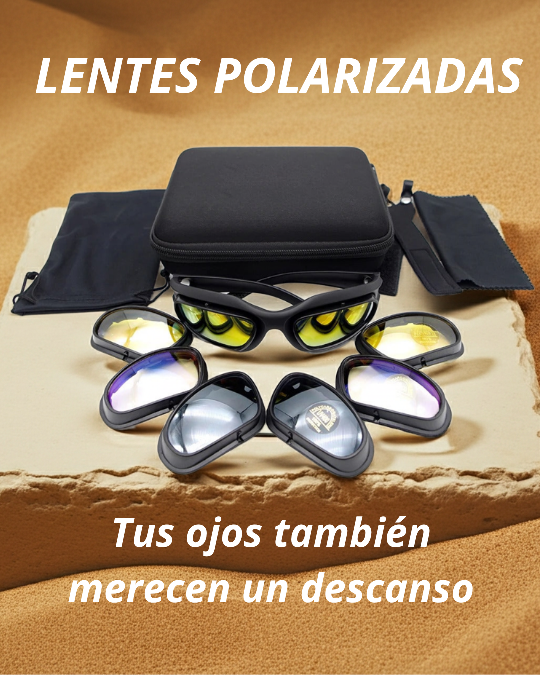 ProShield Rider™ — Gafas Polarizadas para Ciclistas con Lentes Intercambiables