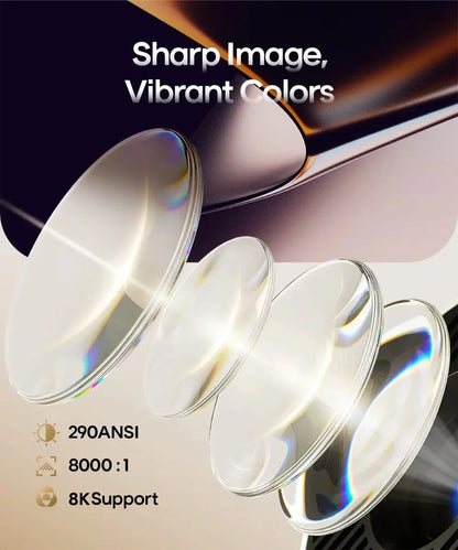 Magcubic Projector HY300 Pro 8K 1080P A movie-theater-sized picture, no TV required